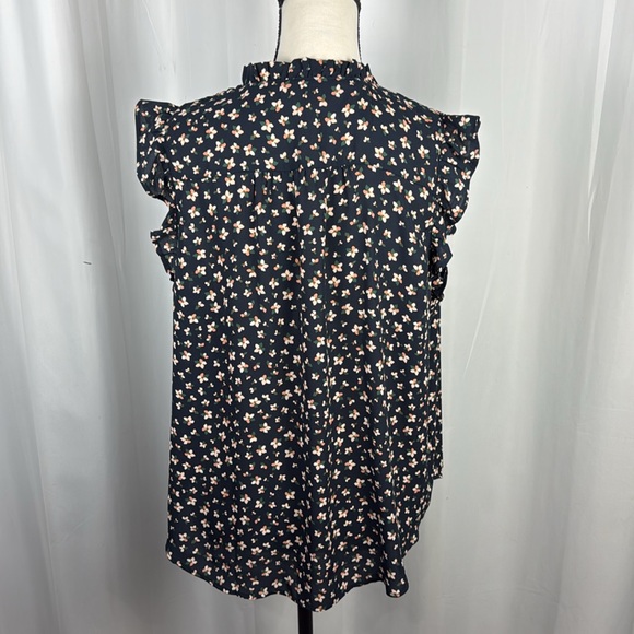NWT LOFT Floral Blouse Tank Top Sz Large - Picture 5 of 8